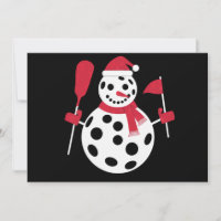 Santa Hat Snowman Family Xmas Matching Pickleball