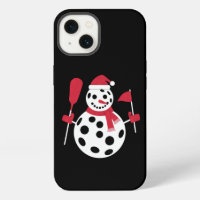 Santa Hat Snowman Family Xmas Matching Pickleball