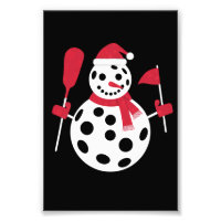Santa Hat Snowman Family Xmas Matching Pickleball 
