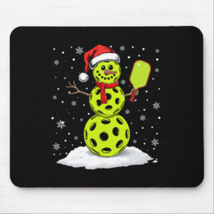 Santa Hat Snowman Xmas Funny Picklell Lover Christ Mouse Pad