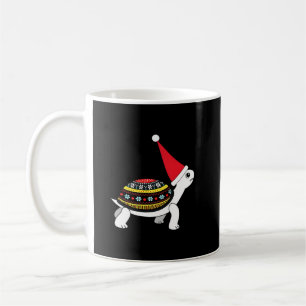 Santa Hat Tortoise - Vintage Sea Turtle Xmas Ugly Coffee Mug