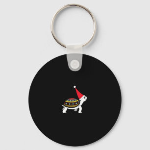 Santa Hat Tortoise - Vintage Sea Turtle Xmas Ugly Key Ring