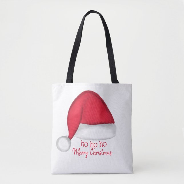Santa Hat Tote Bag (Front)