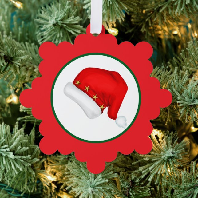 Santa hat tree decoration card (Insitu (Tree))