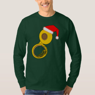 Santa Hat Tuba T-Shirt