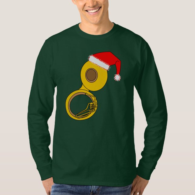 Santa Hat Tuba T-Shirt (Front)