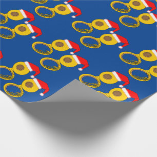 Santa Hat Tuba Wrapping Paper