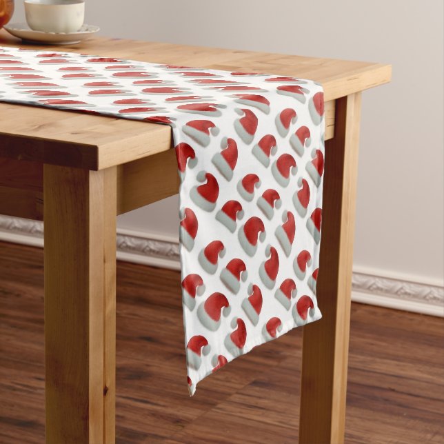 Santa Hats Long Table Runner (In Situ)