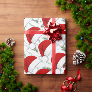 Santa Hats Wrapping Paper