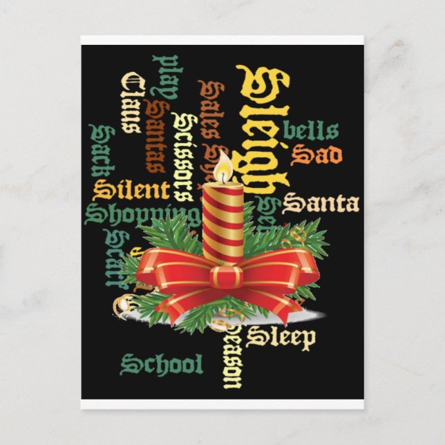 Santa Have a Nice Day and a Better Night. Holiday Postcard (Front)