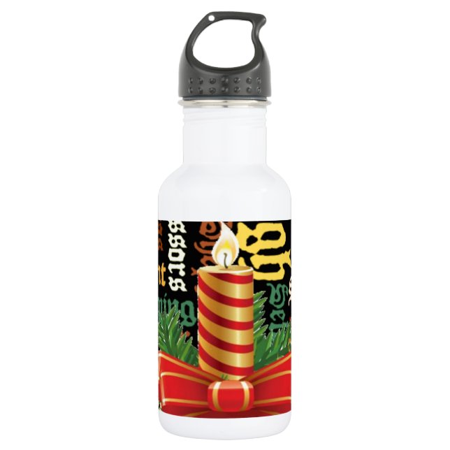 Santa Have a Nice Day and a Better Night.jpg 532 Ml Water Bottle (Front)