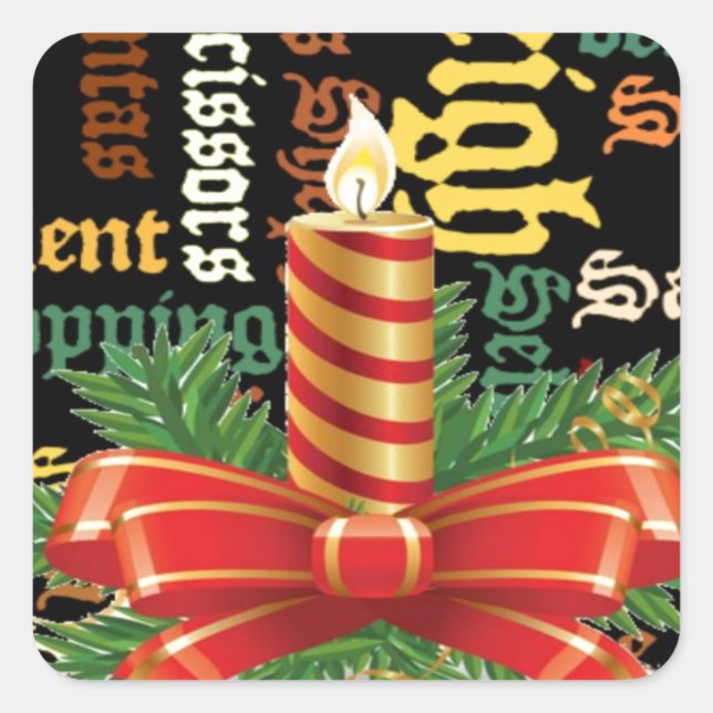 Santa Have a Nice Day and a Better Night.jpg Square Sticker (Front)