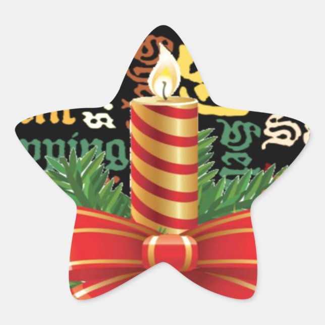 Santa Have a Nice Day and a Better Night.jpg Star Sticker (Front)