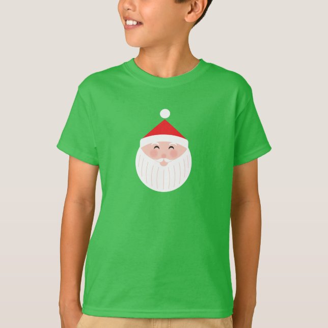 Santa Head Christmas T-Shirt (Front)