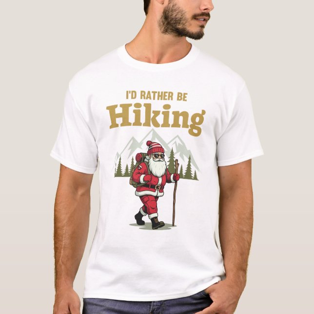 Santa Hiking T-Shirt (Front)