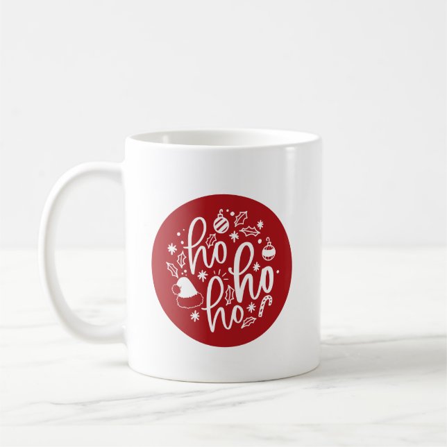 Santa Ho Ho Ho Coffee Mug (Left)