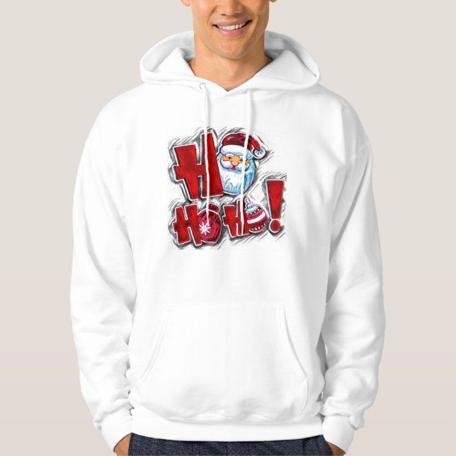 Santa ho ho ho hoodie (Front)