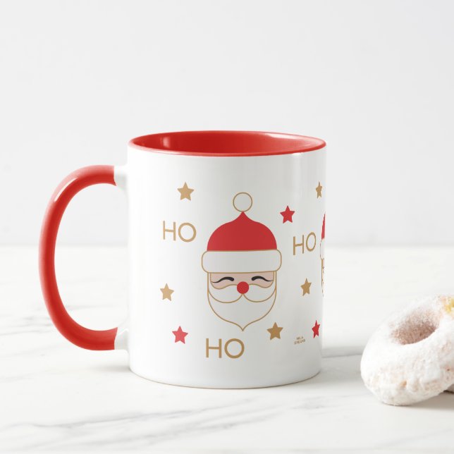 Santa Ho Ho Ho Mug (With Donut)