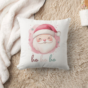 Santa Ho Ho Ho Throw Pillow