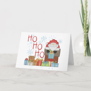 Santa Ho Ho Ho Tshirts and Gifts Holiday Card