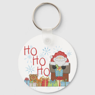 Santa Ho Ho Ho Tshirts and Gifts Key Ring