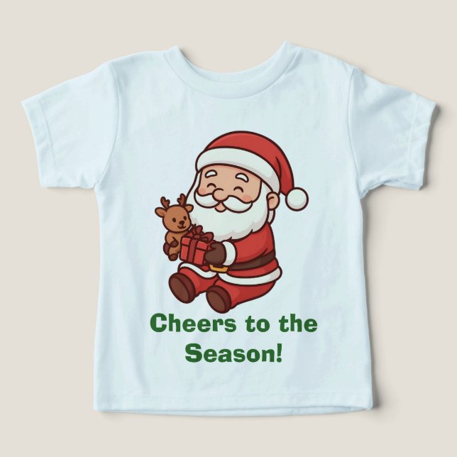 Santa Holding Reindeer Toy (Design Front)