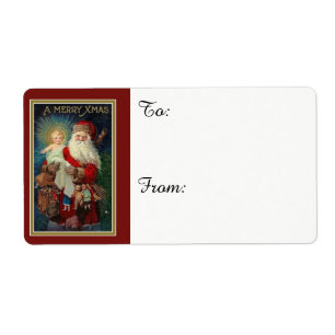 Santa holding the Baby Jesus