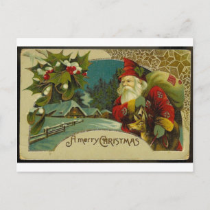 Santa Holiday Postcard