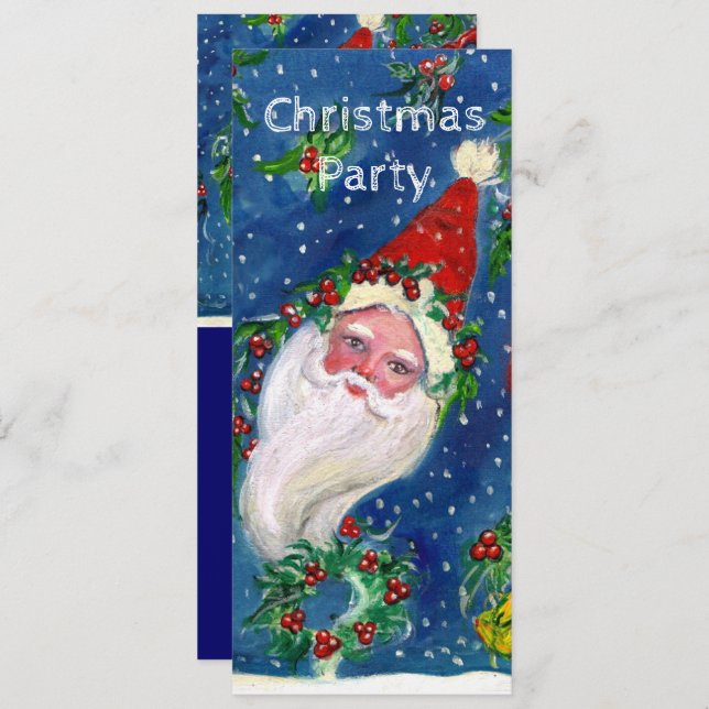 SANTA,HOLLYBERRY CROWNS CHRISTMAS PARTY Programme (Front/Back)