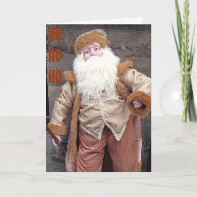 SANTA HOPES YOU HAVE JINGLE ON/HO HO HO HOLIDAY CARD (Front)