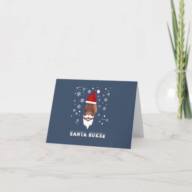 Santa Horse Christmas Card (Front)