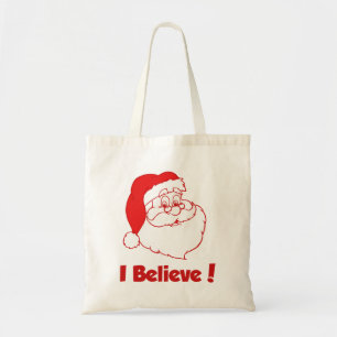 Santa I Believe Christmas Bag