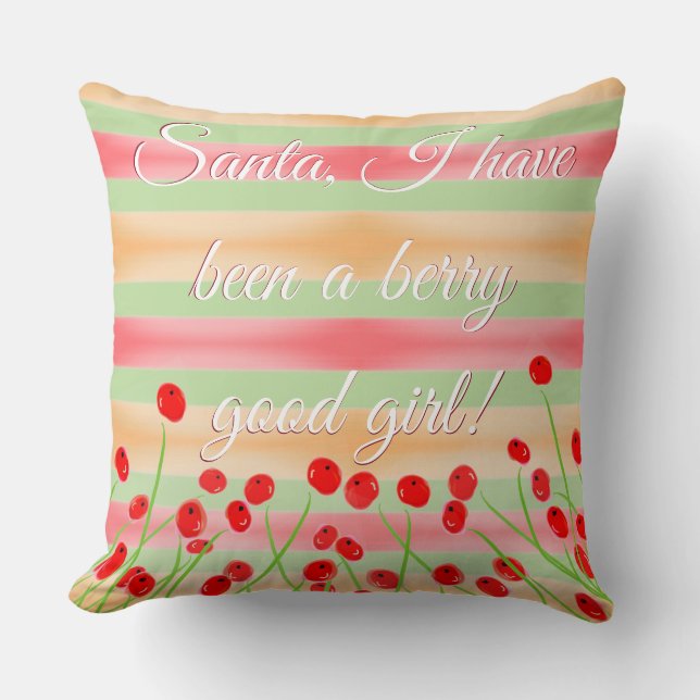 Santa I Have Been Cushion (Front)