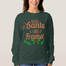 Santa I Was Framed Winter Xmas Funny Christmas