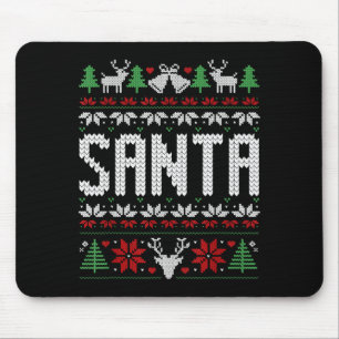 Santa I'm So Good Santa Came Twice Matching Couple Mouse Pad
