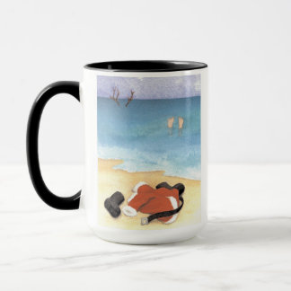 Santa in for a Swim -  Mug