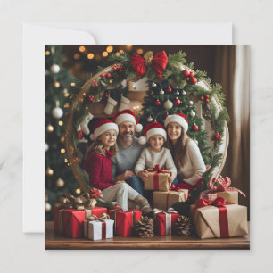 Santa in His Sleigh Greeting Card