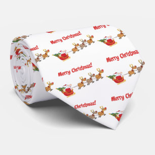 Santa in his Sleigh Tie