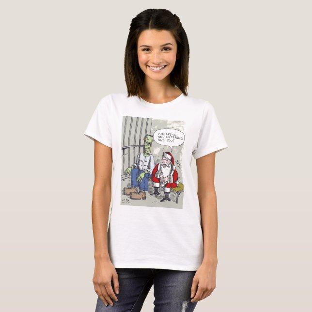 Santa In Jail shirt (Front Full)