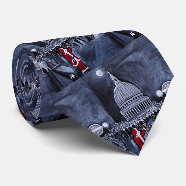 Santa in London Painting by Alfred Fox Tie (Rolled)