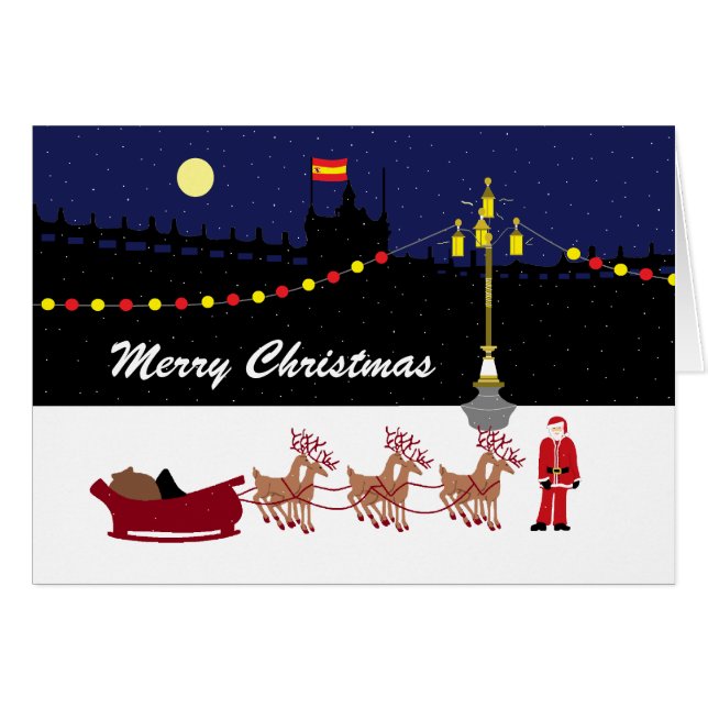 Santa In Madrid Christmas (Front Horizontal)