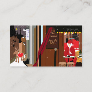 Santa in Paris, Festive Invitation