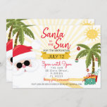 Santa in the sun summer party Australian Christmas Invitation<br><div class="desc">Make your Christmas in July party go off with a Jolly good blast of fun! Whether this is for a birthday or just an excuse to hold a summer party with all the tacky Christmas glitz and glam this invite is sure to impress your guests with our high-quality elements leaving...</div>