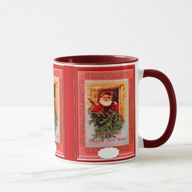 Santa in the window mug (Right)