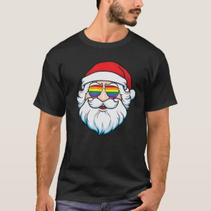 Santa Is A Bear - LGBT Gay Pride Rainbow Sunglasse T-Shirt