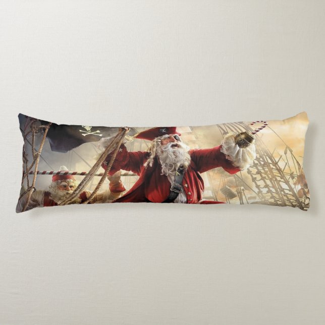 Santa Is A Pirate Body Cushion (Front)