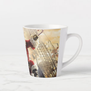 Santa Is A Pirate Latte Mug