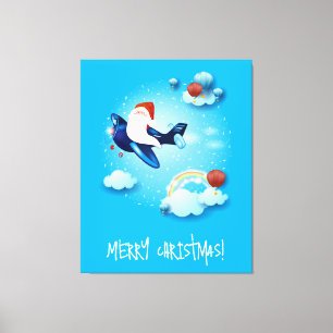 Santa is Coming Canvas Print