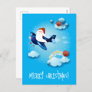 Santa is Coming Holiday Postcard