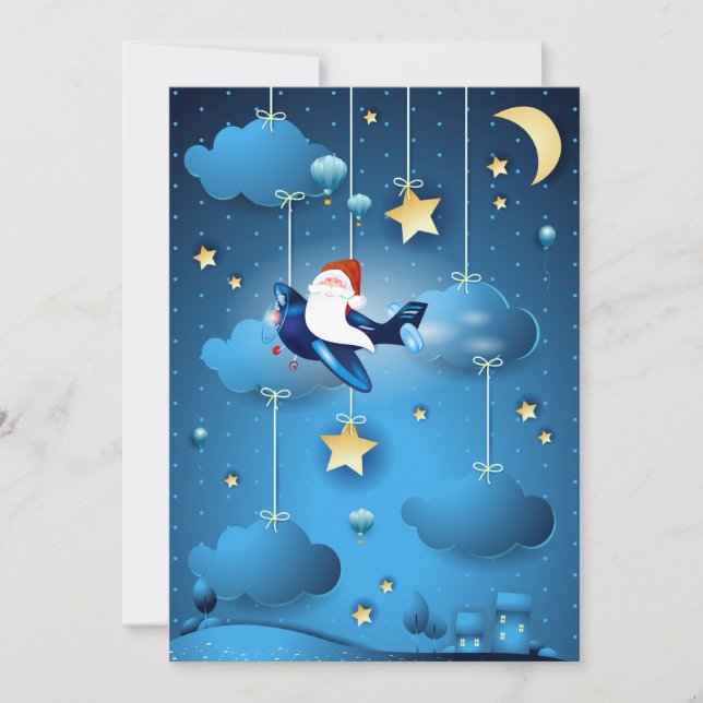 Santa is Coming  Invitation (Front)